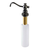 Kingston Brass Water Onyx Soap Dispenser, Black Stainless Steel SD7600
