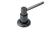 Kingston Brass Water Onyx Soap Dispenser, Black Stainless Steel SD8640