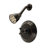 Kingston Brass VB3635AXSO Single-Handle 2-Hole Wall Mount Shower Faucet, Oil Rubbed Bronze