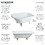Kingston Brass VCTND483117W1 Aqua Eden 48-Inch Cast Iron Roll Top Clawfoot Tub (No Faucet Drillings), White/Polished Chrome