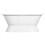 Kingston Brass VCTND603024 Aqua Eden 60-Inch Cast Iron Double Ended Pedestal Tub (No Faucet Drillings), White