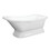 Kingston Brass VCTND663028 Aqua Eden 67-Inch Cast Iron Single Slipper Pedestal Tub (No Faucet Drillings), White