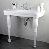 Kingston Brass Imperial Ceramic Console Sink, White
