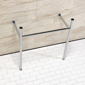 Kingston Brass Fauceture VPB28141 Hartford Stainless Steel Console Sink Legs, Polished Chrome