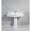 Kingston Brass VPB3534 Sovereign 35-Inch Ceramic Pedestal Sink (4-Inch, 3 Hole), Glossy White
