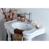 Kingston Brass Imperial 32-Inch Ceramic Console Sink (Single Faucet Hole), White