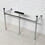 Fauceture VPBT14881 Imperial Stainless Steel Console Sink Legs, Polished Chrome