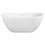 Kingston Brass VRTRS573224 Arcticstone 56-Inch Solid Surface White Stone Freestanding Tub with Drain, Matte White