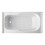 Aqua Eden VTAM6031L21B Oriel 60-Inch Anti-Skid Acrylic Alcove Tub with Left Hand Drain Hole in White