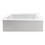 Aqua Eden VTAM6032L21 Oriel 60-Inch Acrylic Alcove Tub with Left Hand Drain Hole in White