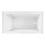 Aqua Eden VTAM6032R22D Oriel 60-Inch Anti-Skid Acrylic Alcove Tub with Right Hand Drain Hole in White