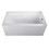 Aqua Eden VTAP543023R 54-Inch Acrylic Alcove Tub with Arm Rest and Right Hand Drain Hole, White