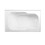 Aqua Eden VTAP603216R 60-Inch Acrylic Anti-Skid Alcove Tub with Right Hand Drain Hole, White