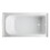 Aqua Eden VTAP6032R21A Oriel 60-Inch Anti-Skid Acrylic Alcove Tub with Right Hand Drain Hole in White