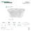 Kingston Brass VTDE663124 Aqua Eden 66-Inch Acrylic Double Ended Pedestal Tub with Square Overflow and Pop-Up Drain, White