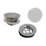 Kingston Brass Trimscape Toe Touch Tub Drain Trim Kit with Overflow Plate