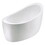 Kingston Brass VTOV512730S Aqua Eden 51-Inch Acrylic Freestanding Tub with Drain and Integrated Seat, Glossy White