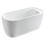 Kingston Brass VTOV512925S Aqua Eden 51-Inch Acrylic Freestanding Tub with Drain and Integrated Seat, Glossy White