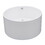 Kingston Brass VTRO454523 Aqua Eden 45-Inch Round Acrylic Freestanding Tub with Drain, Glossy White