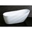 Kingston Brass VTRS683128 Aqua Eden 68-Inch Acrylic Single Slipper Freestanding Tub with Drain, White