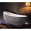 Kingston Brass VTRS723432SA Aqua Eden 70-Inch Acrylic Freestanding Tub with Drain, Glossy White