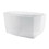 Kingston Brass VTSQ593024 Aqua Eden 59-Inch Acrylic Freestanding Tub with Drain, Glossy White