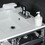 Kingston Brass VWP2522W4A1 Quadras 25-Inch Ceramic Console Sink (4-Inch, 3-Hole), White/Chrome