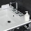 Kingston Brass VWP2522W8A1 Quadras 25-Inch Ceramic Console Sink (8-Inch, 3-Hole), White/Chrome