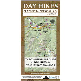 Hike 734 101285 Day Hikes Yosemite Nat&#039;L Park Map Guide