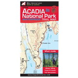 MAP ADVENTURES 9781890060244 Acadia National Park Waterproof Trail Map