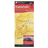 MAP ADVENTURES 9781890060312 Baxter, Mt. Katahdin Waterproof Trail Map