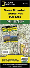 National Geographic TI01021128B Green Mountain Natinal Forest Map Pack