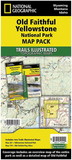 National Geographic TI01021129B Old Failthful Yellowstone National Park Map Pack