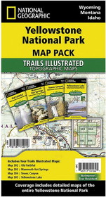 National Geographic TI01020579B Yellowstone National Park Map Pack