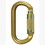 Isc KL321TL2 Oval Offset Keylock Twistlock Ansi Gate Carabiner Steel 40Kn