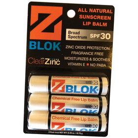 Z Blok ZB3 Z Blok Lip Balm SPF 30 3 Pack