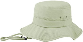 Mega Cap 220976 Peak Bucket Hat Khaki M/L