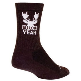 SOCKGUY 6" Buck Yeah Wool Crew socks