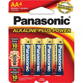 Panasonic Alkaline Plus Power Aa 4-Pk, 354369
