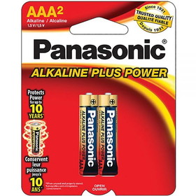 Panasonic Alkaline Plus Power Aaa 2-Pk, 354371
