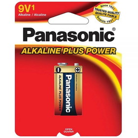 Panasonic Alkaline Plus Power 9V 1-Pk, 354376