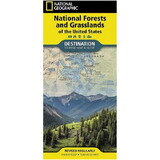 National Geographic 369684 National Forests And Grasslands Of The United States Map