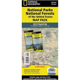 National Geographic 369686 National Parks &Amp; National Forests Of The Us Map Pack Bundle