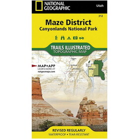 National Geographic 369687 Maze District Canyonlands National Park Map