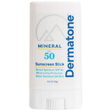DERMATONE 371645 Mineral No-Touch Sunscreen Stick Spf50 0.5Oz