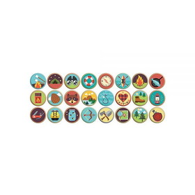 Gibbs Smith Let's Go Camping Buttons 120Ct, 434882
