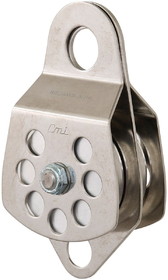 Cmi 3" Aluminum Sheave, Stainless Steel, Bushing Double Pulley