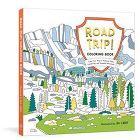 Random House 444419 Road Trip! Coloring Book: Color Your Way To National Parks