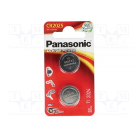 Panasonic CR2025PA/2BL Lithium Cr2025 Coin 2 Pack