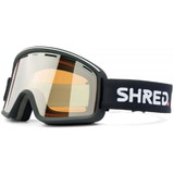 SHRED GOMONJ11B Shred Optics Monocle Black Goggles - Silver Mirror